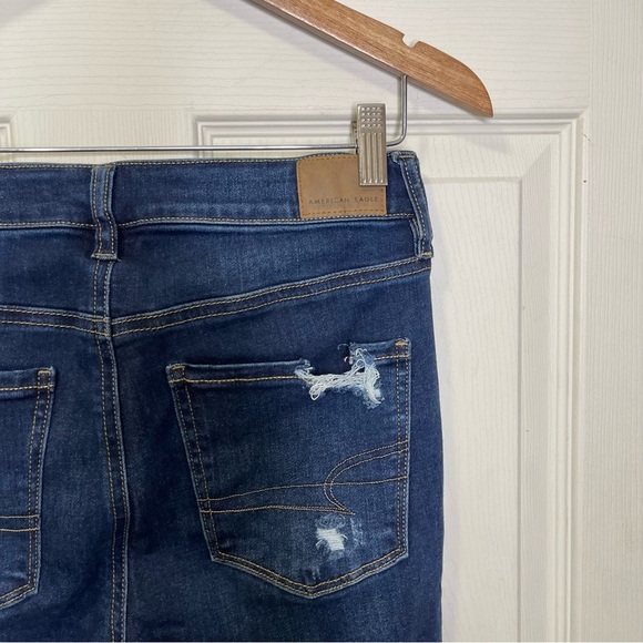 American Eagle Women’s Hi Rise Jegging Distressed Sz 6XSHORT - Picture 2 of 12